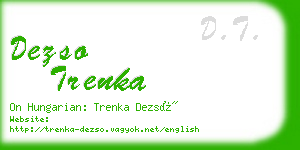 dezso trenka business card